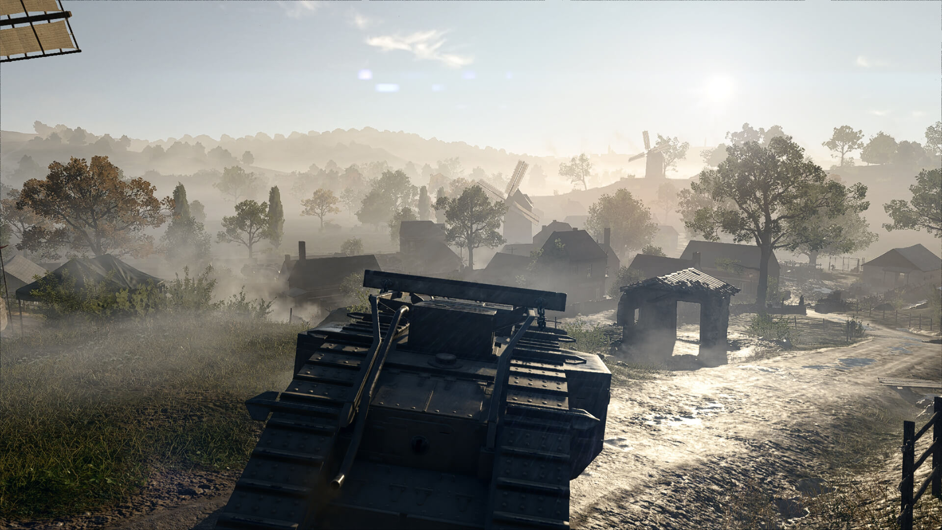 Battlefield 1 - carro armato pesante in una radura di campagna