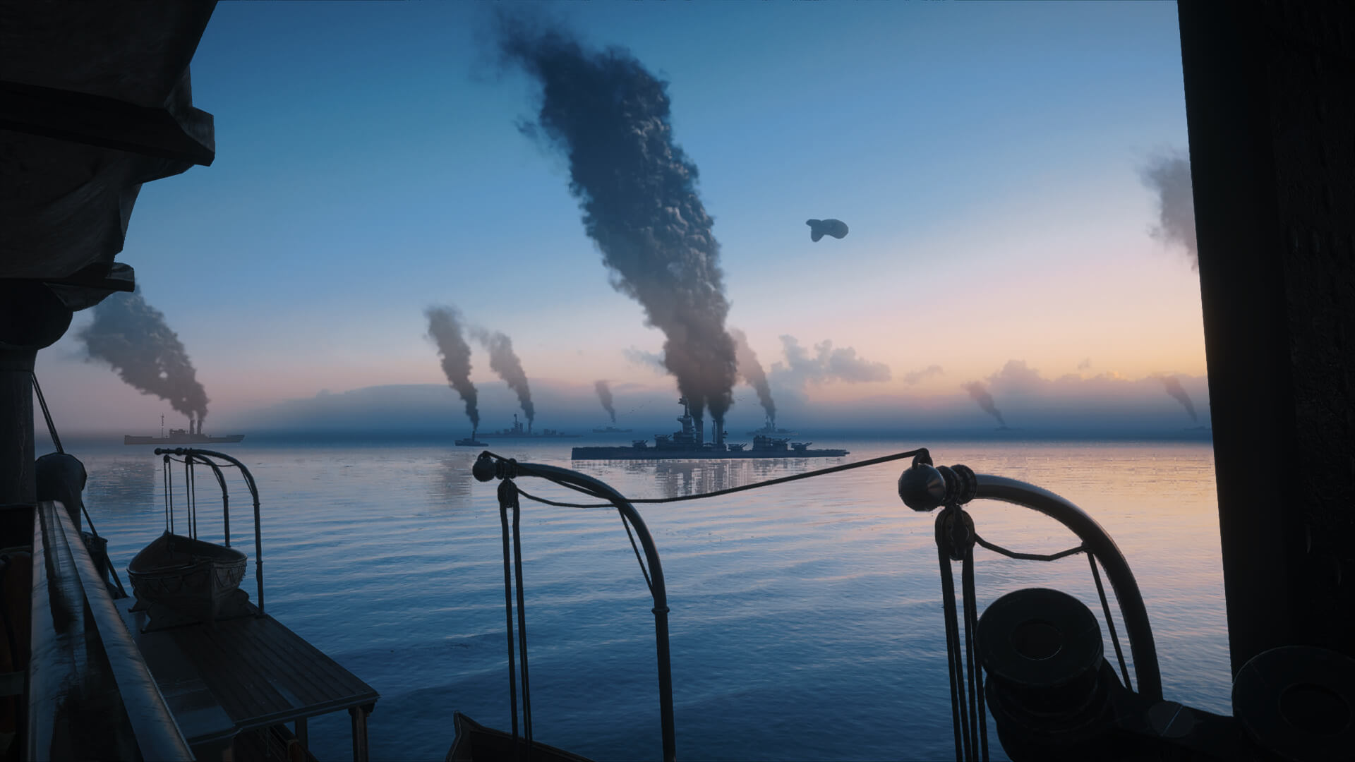 Battlefield 1 - nave da guerra emana fumo