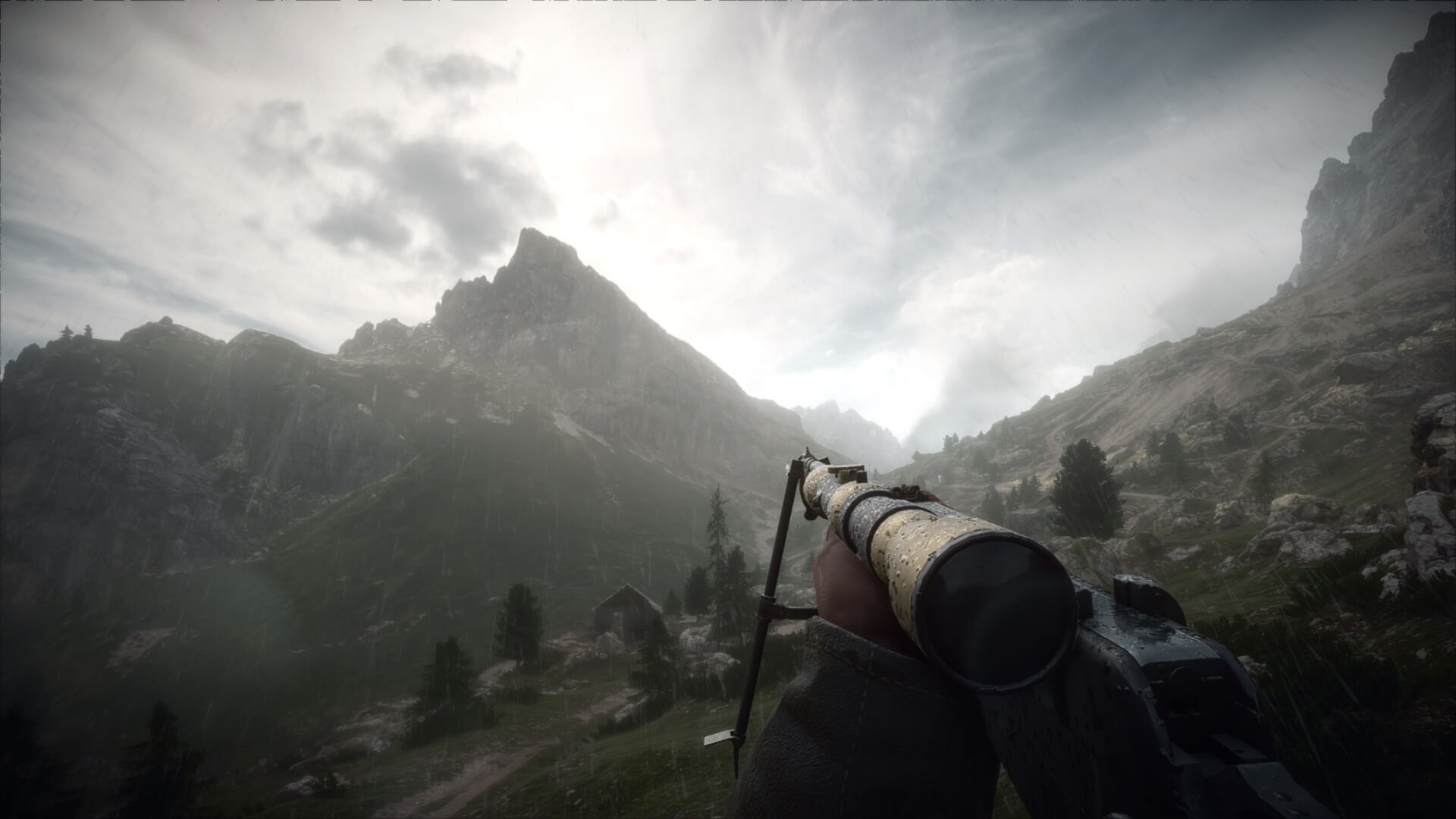 Battlefield 1 - tiratore scelto mentre osserva sulla cima del Monte Grappa