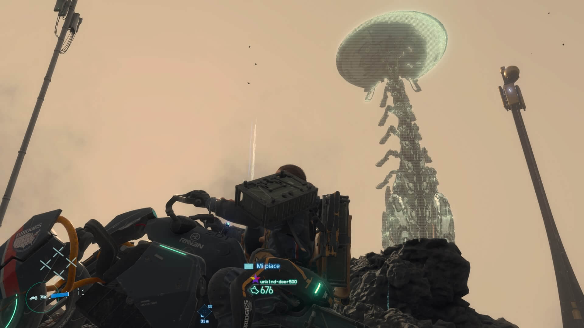 Death Stranding - crossover con Horizon: Zero Dawn