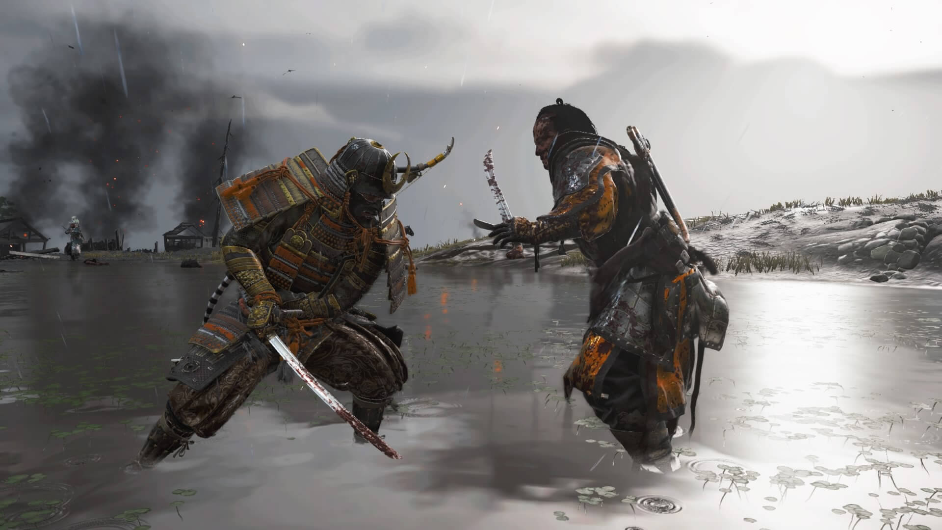 Ghost of Tsushima - combattimento con un mongolo