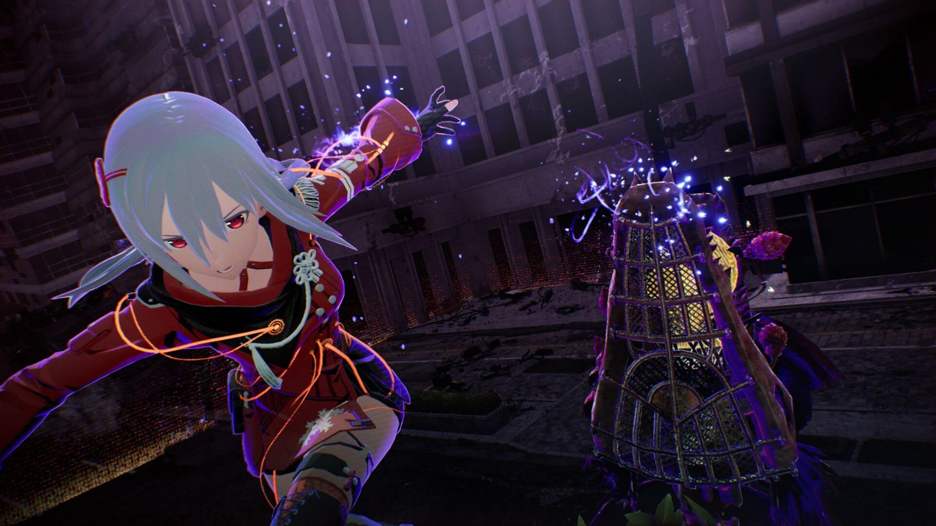 Scarlet Nexus - Kasane combatte un'estraneo