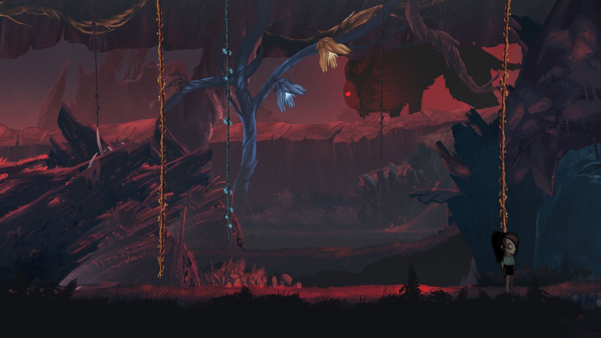 Children of Silentown - capitolo 4, Lucy deve sfuggire dal mostro nella foresta