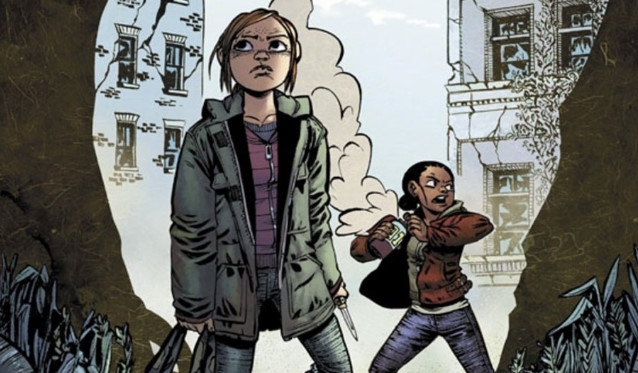The Last of Us: Left Behind - Artwork di Ellie e Riley nella città