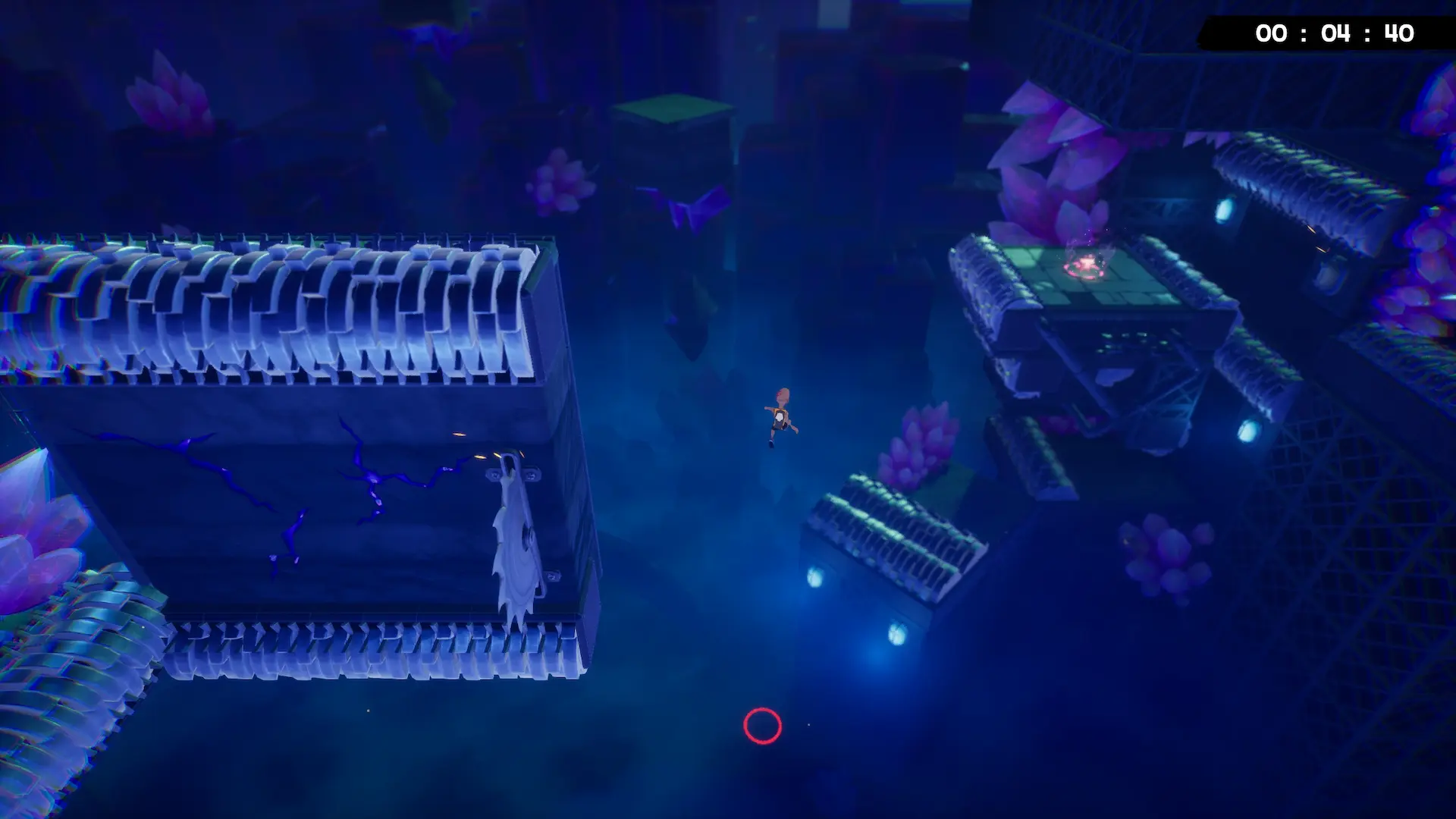 Super Meat Boy 3D - Il mondo oscuro, prima zona, nei panni di uno zombie maratoneta