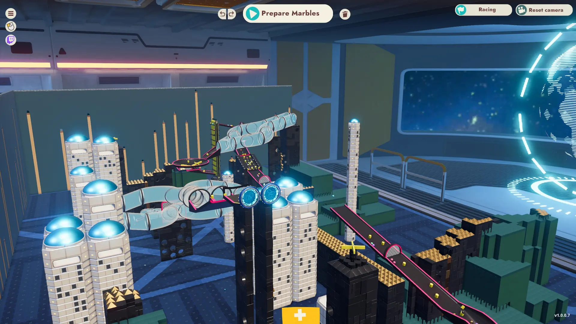 Cozy Marbles - una pista a teme sci-fi con il titolo di Leviathan-144 e creata da FloofQueenEmily