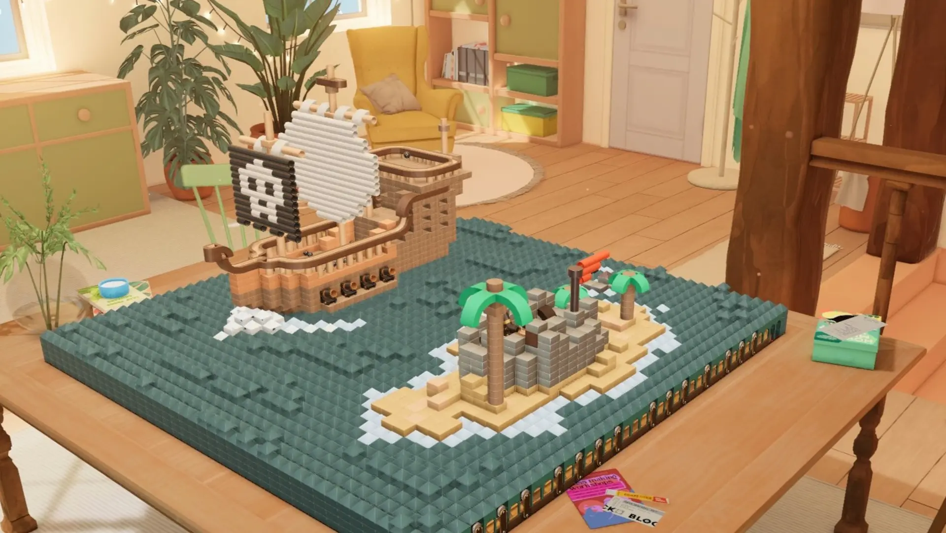 Cozy Marbles - una nave pirata in procinto di attaccare una fortezza. Una pista di nome Leviathan-144 e creata da FloofQueenEmily